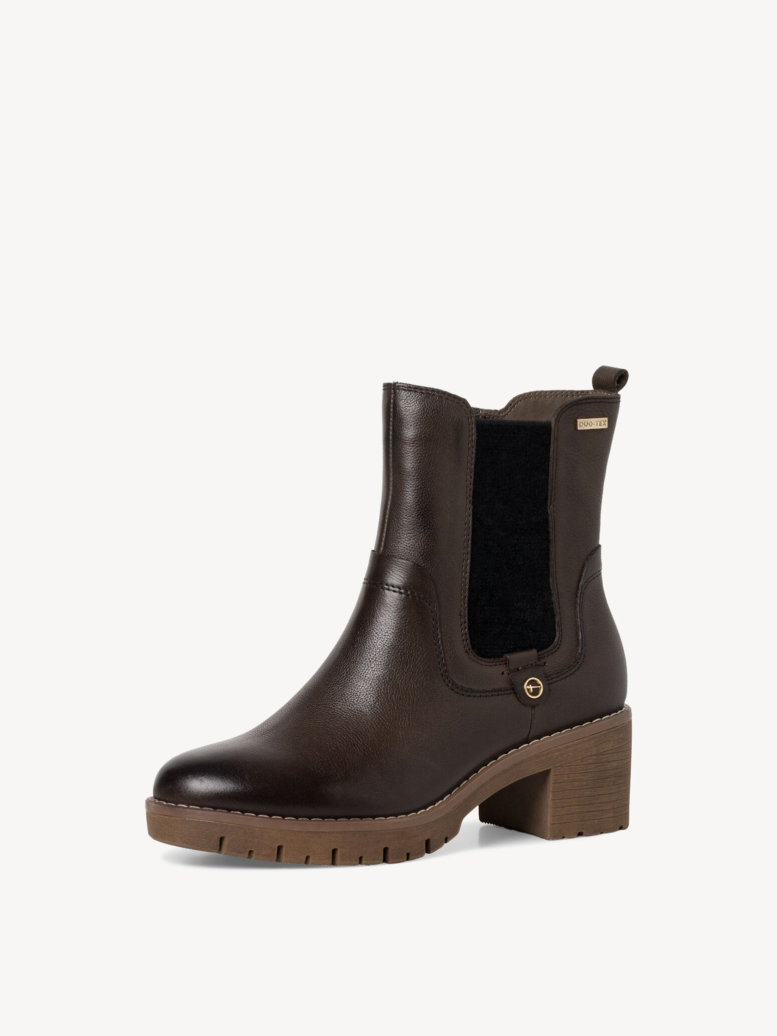 Bottine Chelsea en cuir - vert