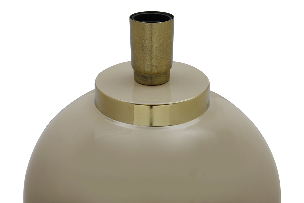 Kayoom Tischlampe Art Deco 125 Taupe / Gold