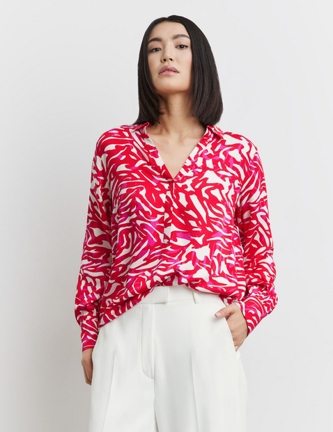 Bluse mit Allover-Print