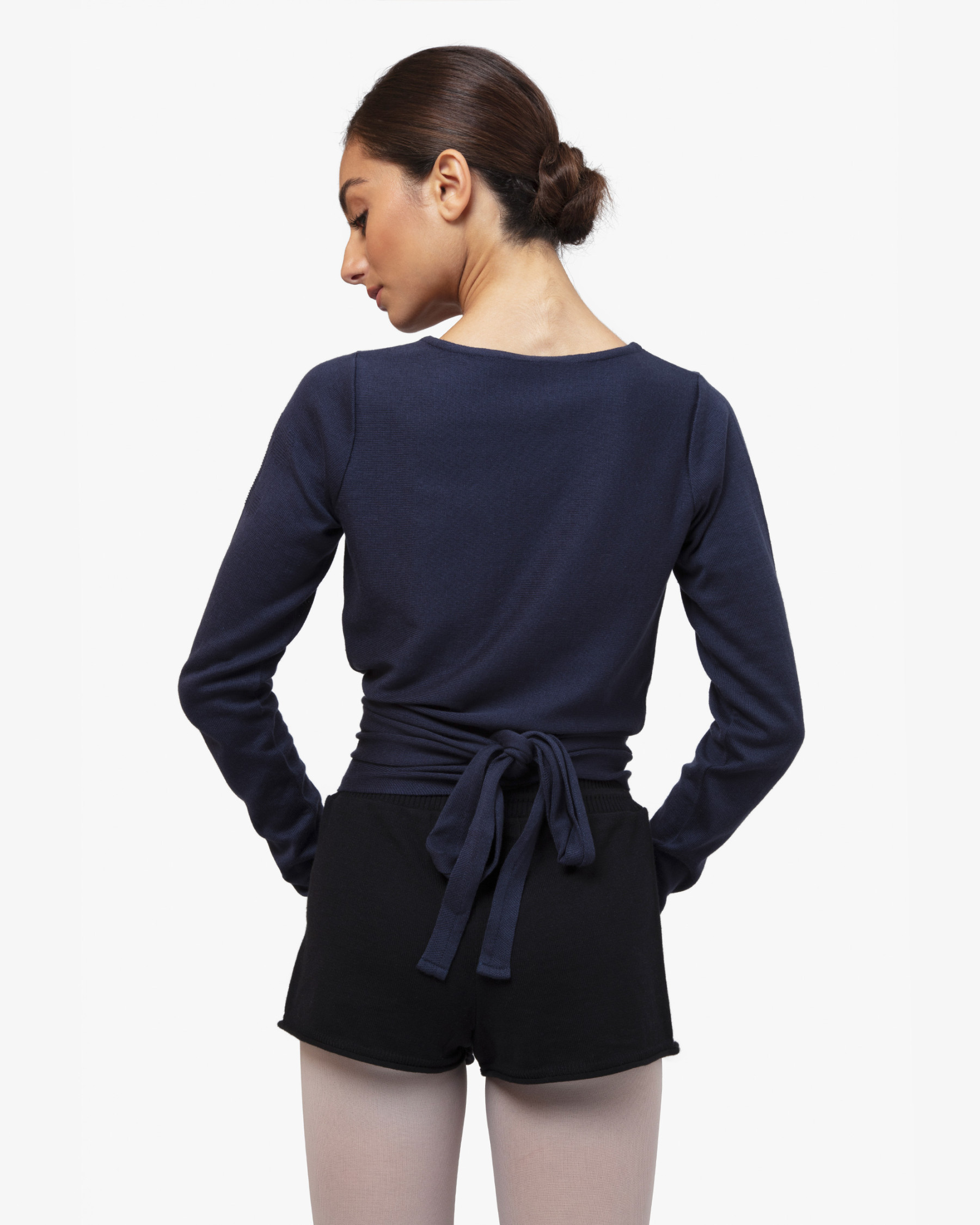 Knitted wrap-over