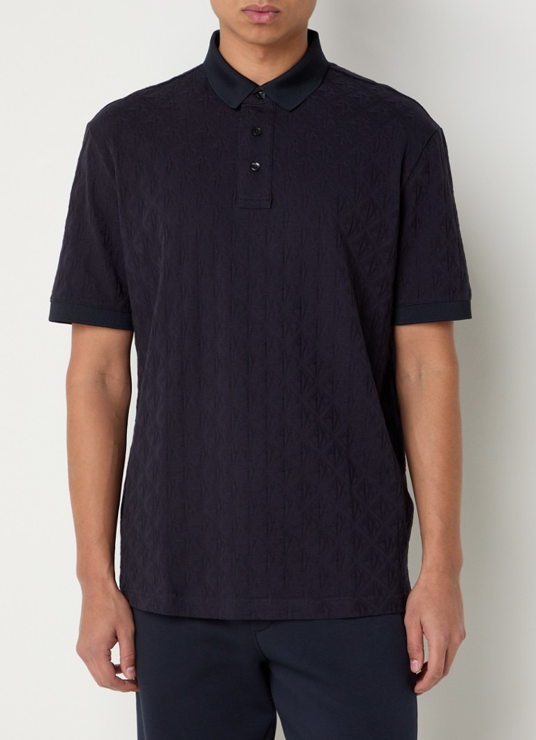 Polo texturizada Armani Exchange de corte regular
