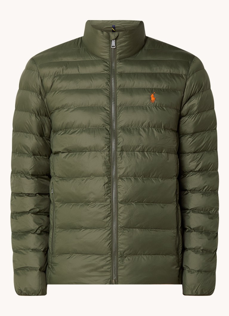 Prošivena jakna Ralph Lauren s vezom logotipa i džepovima s patentnim zatvaračem