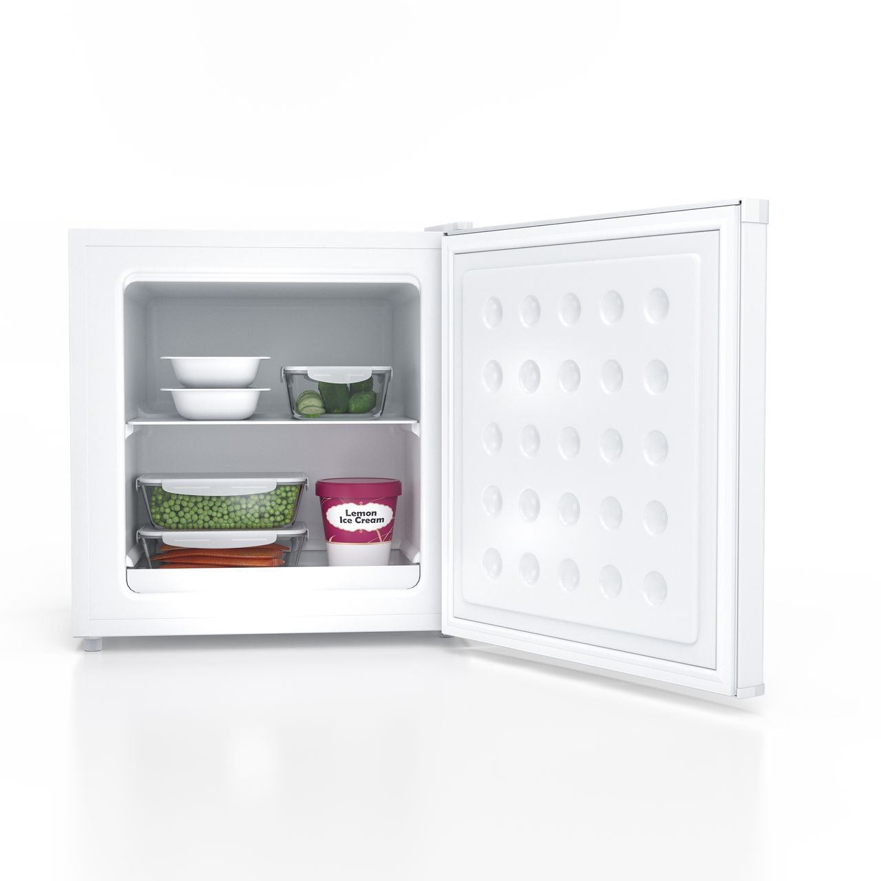 H.Koenig Mini-Gefrierschrank FGW400 / 32 L/freistehend/kompakt/geräuschlos / 51 cm hoch/ weiß