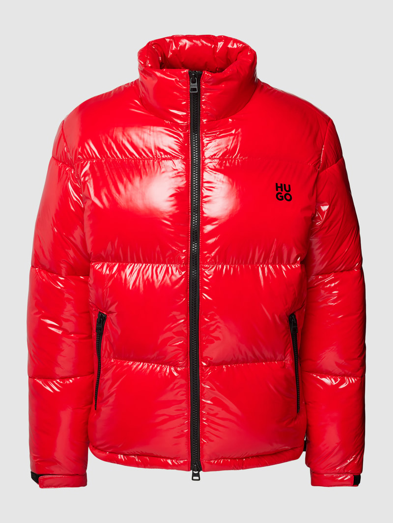 Steppjacke mit Label-Print Modell 'BIRON' in rot