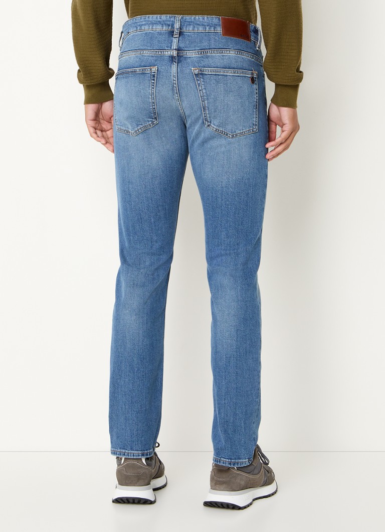 Calça jeans slim fit HUGO BOSS Delaware em mistura de lyocell