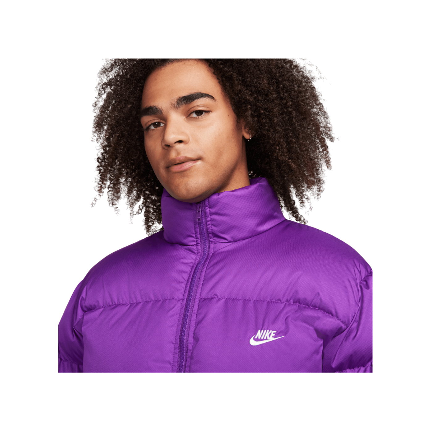 Nike Club Puffer Jacke Lila F507