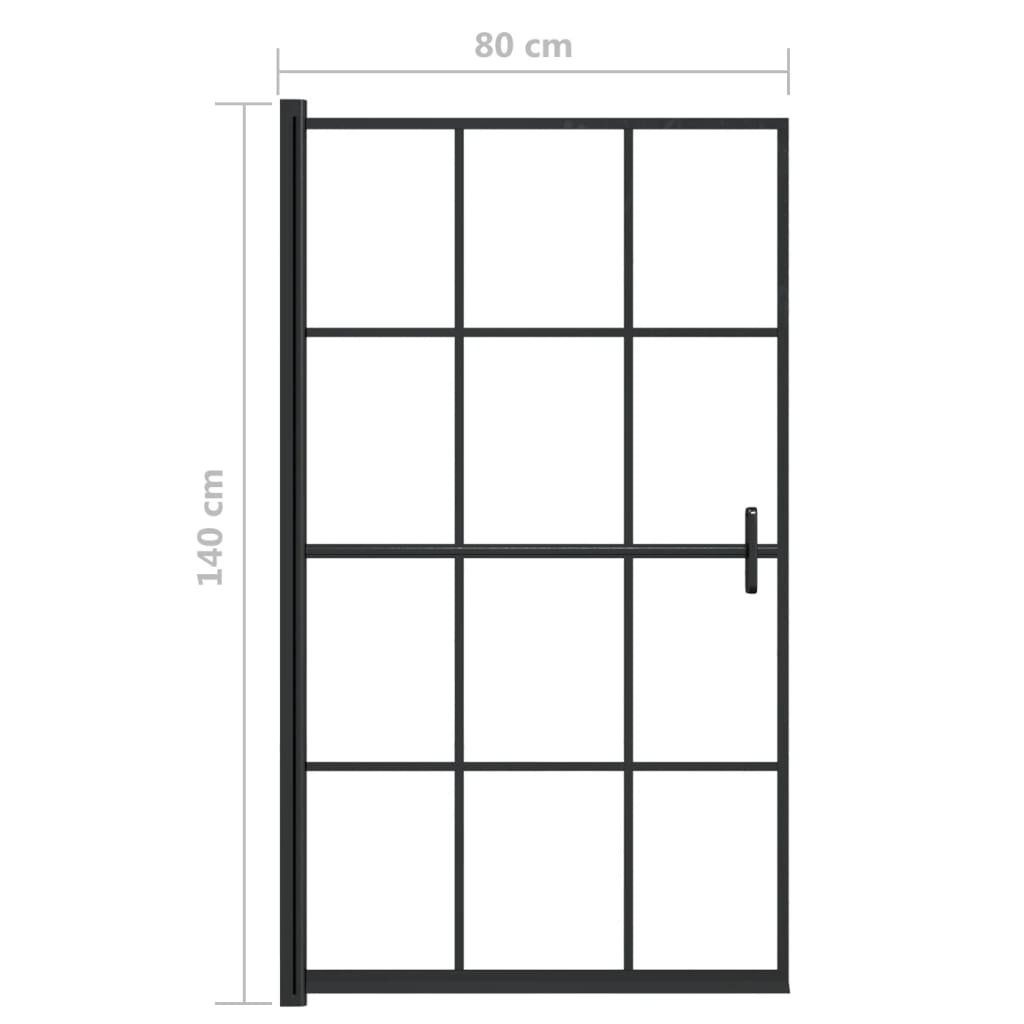 DOTMALL Badewannenaufsatz Glaswand Duschwand auf Badewanne Mit einem ABS-Griff, (Set), ESG