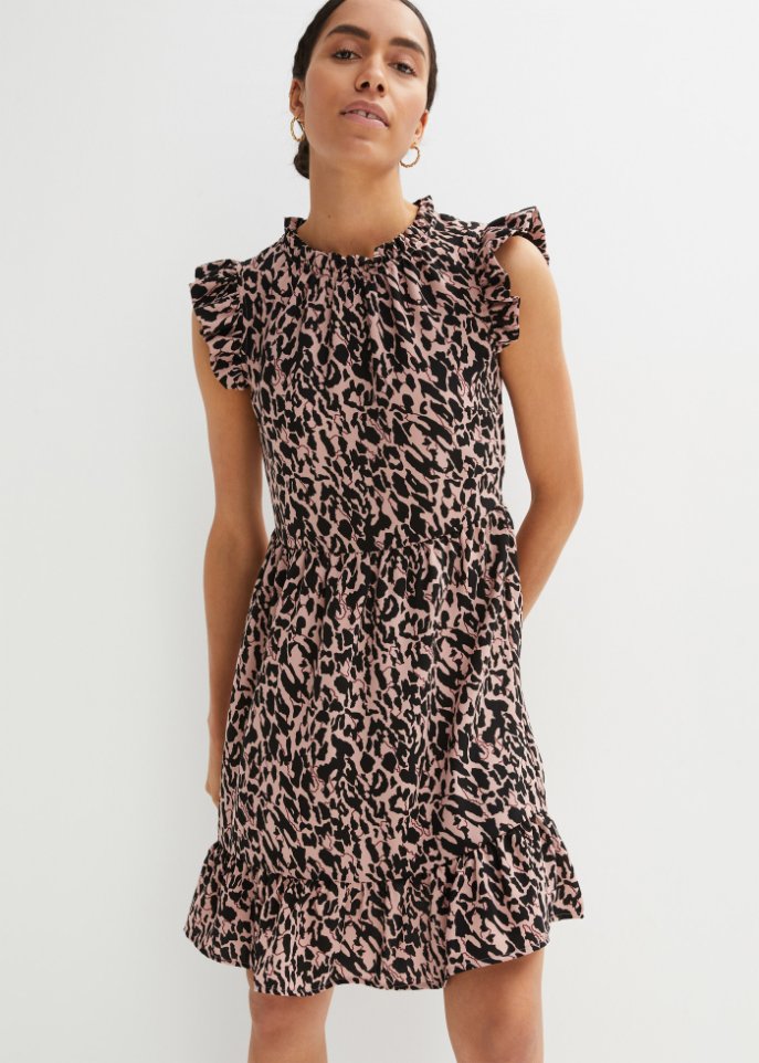 Minikleid mit Flügelärmeln