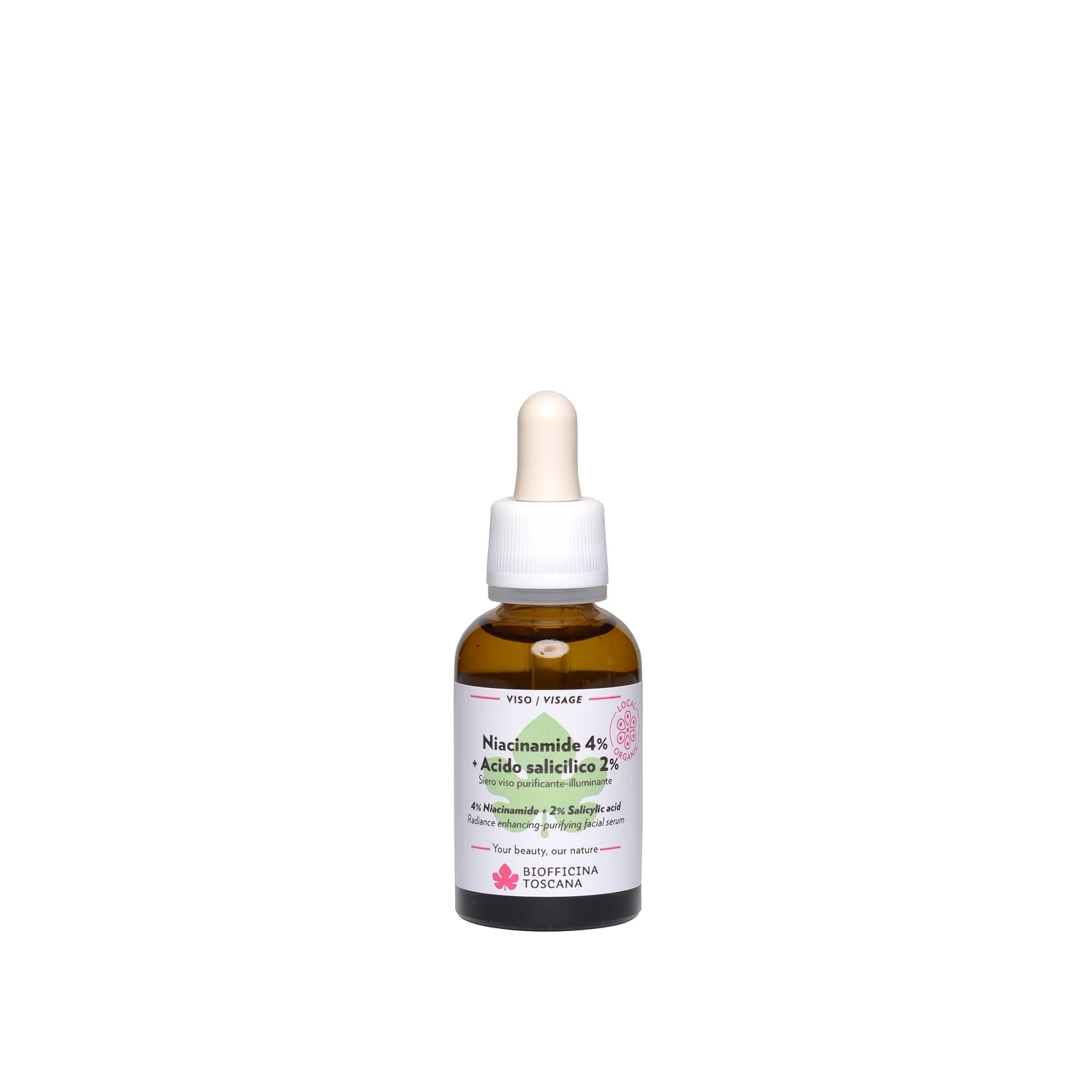 Sérum facial purificante antiacne com niacinamida 4% + ácido salicílico 2%