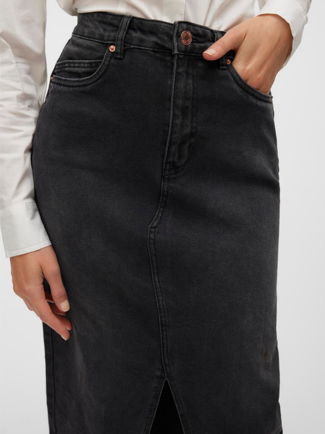 VMVERI Hohe Taille Langer Rock