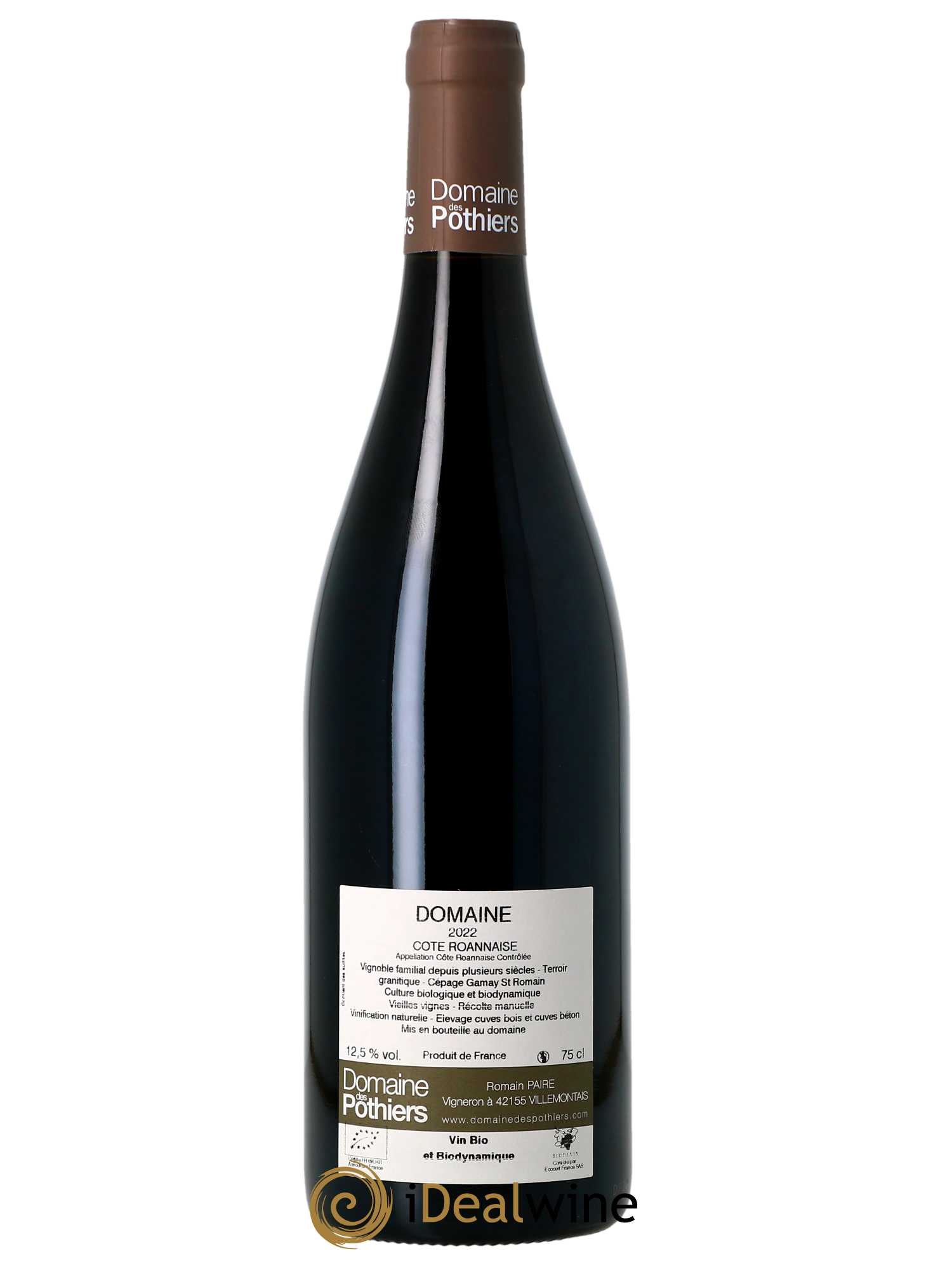 Côte Roannaise Domaine Domaine des Pothiers  2022 - Lot de 1 Bouteille