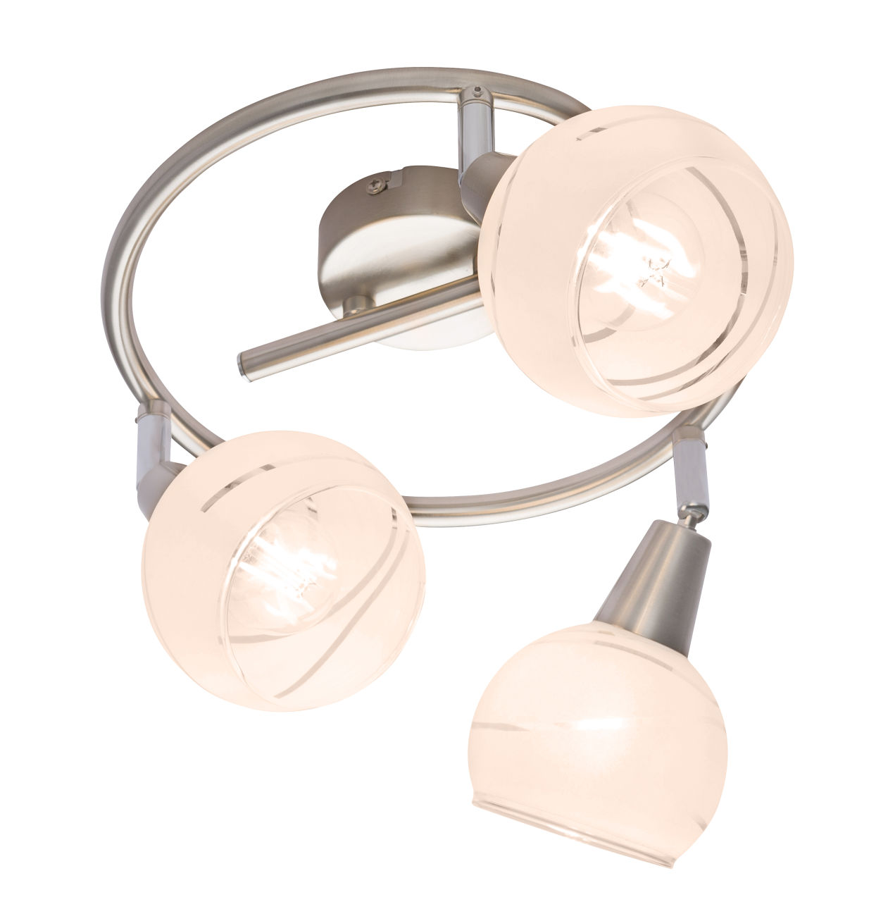 Globo Lighting - ELLIOTT - LED Strahler Metall Nickel matt, 3x E14 LED