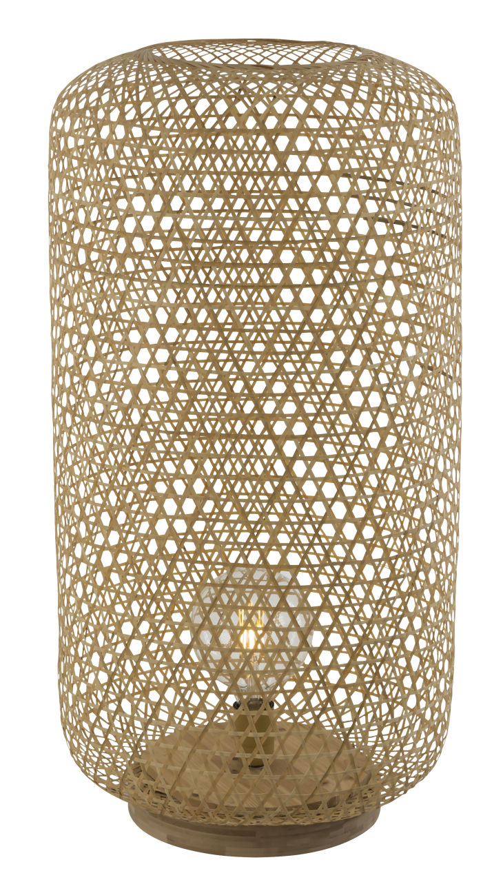 Globo Lighting - MIRENA - Stehleuchte Bambus naturfarben, 1x E27