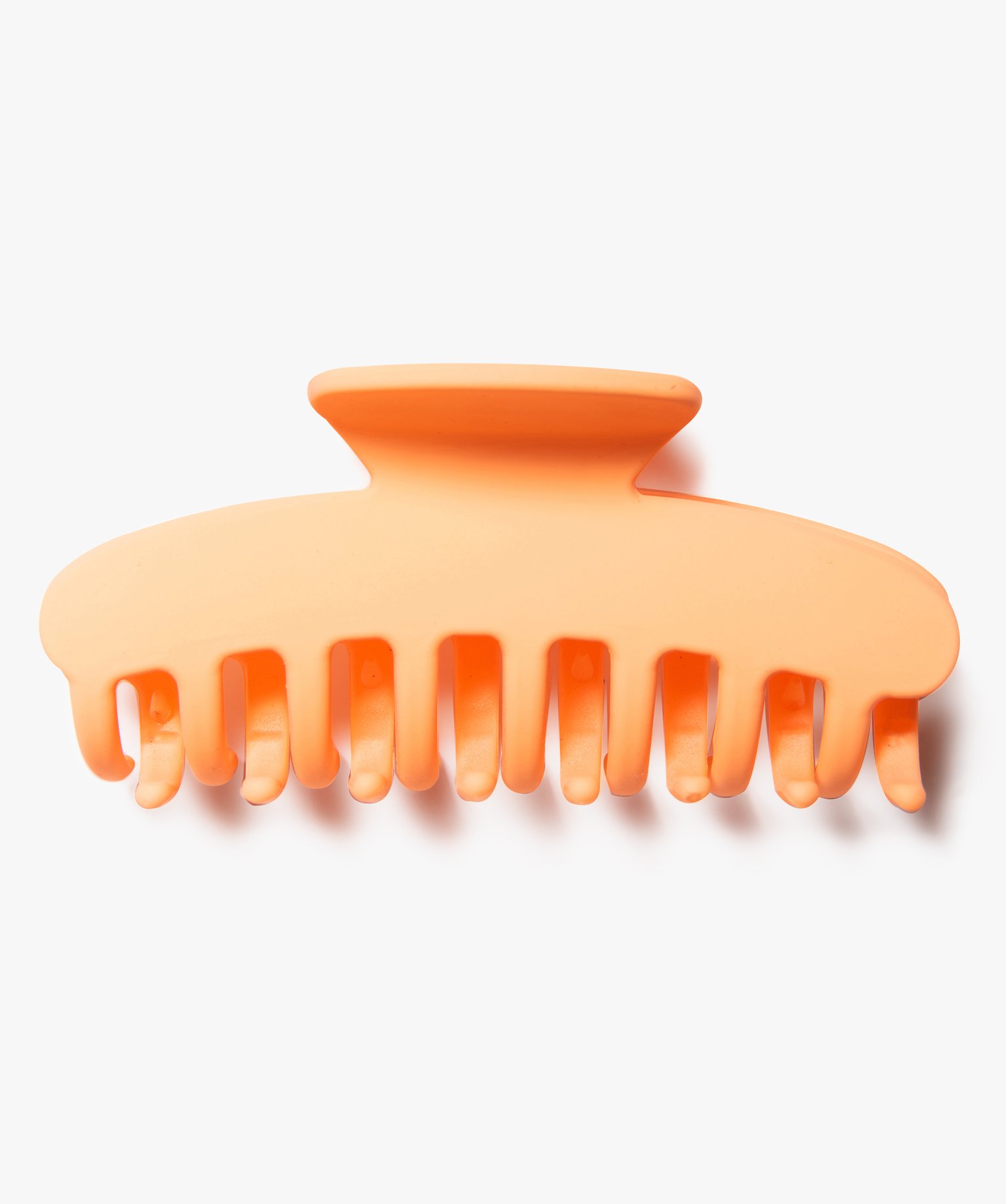 Pince crabe femme pour les cheveux aspect mat orange clair | GEMO