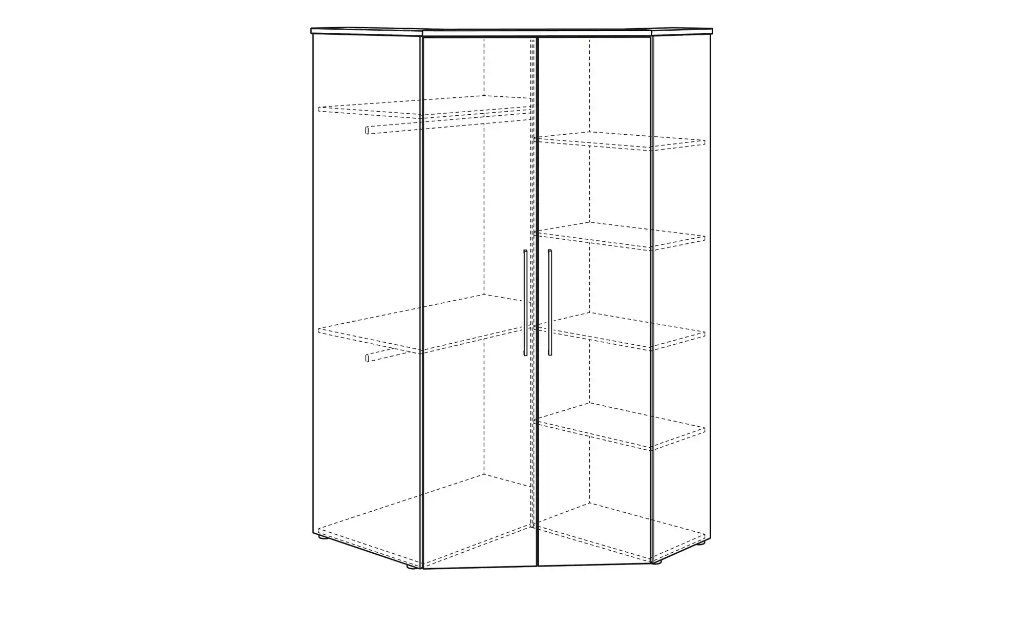 PAIDI Eck-Kleiderschrank Oscar