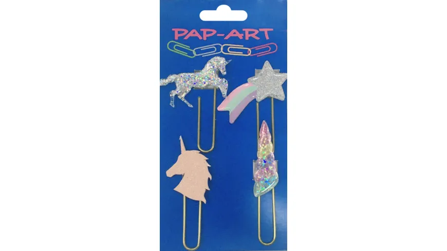 PAP-ART Büroklammern Einhorn