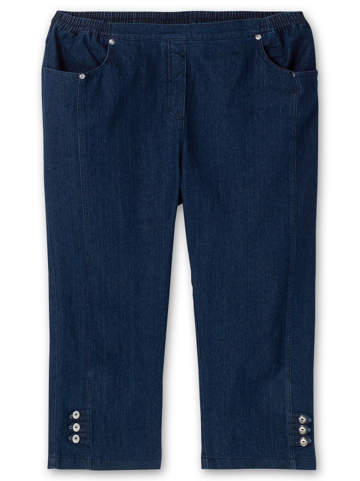 sheego 7/8-Jeans in dark blue Denim günstig kaufen