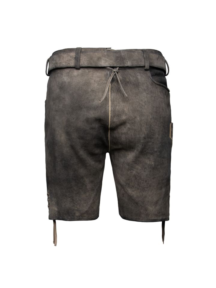 Spieth & Wensky Lederhose Falkenstein in schwarz günstig kaufen