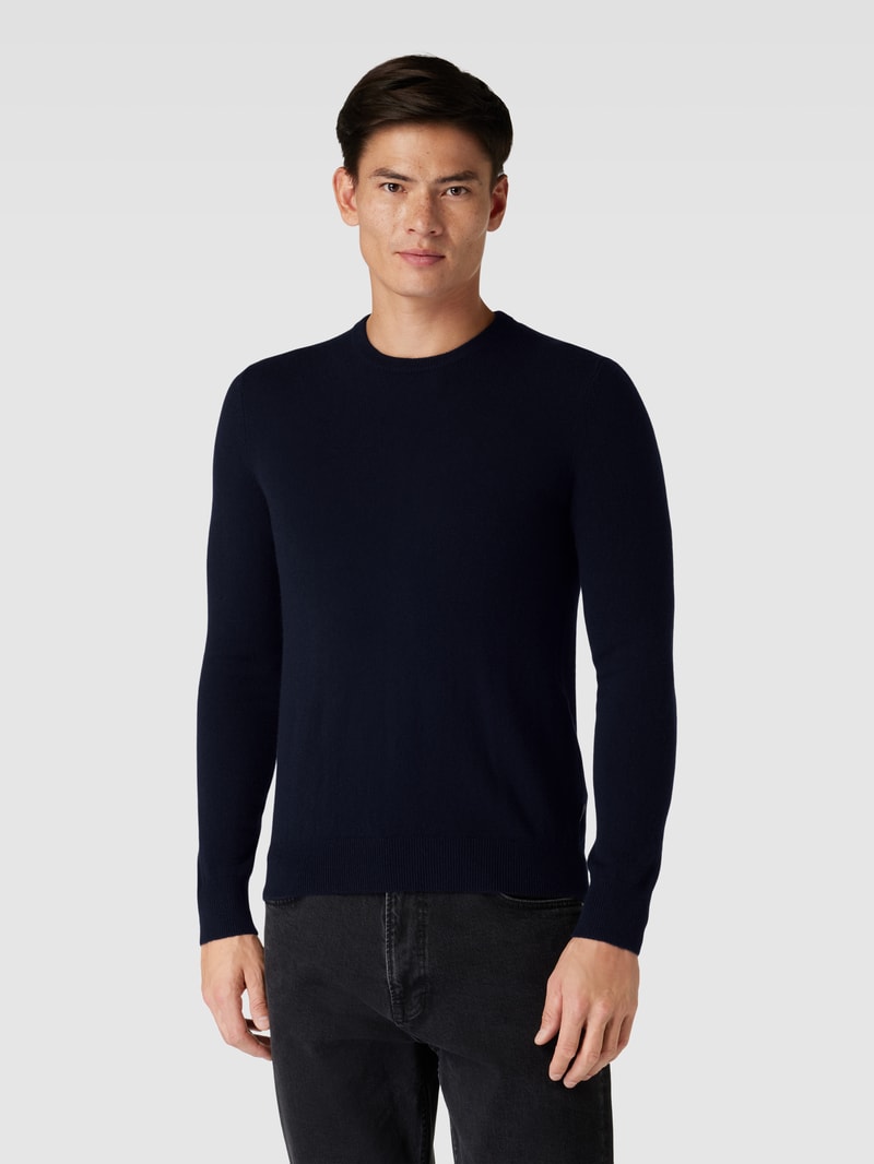 Strickpullover aus Kaschmir Modell 'Cashmono' in marineblau