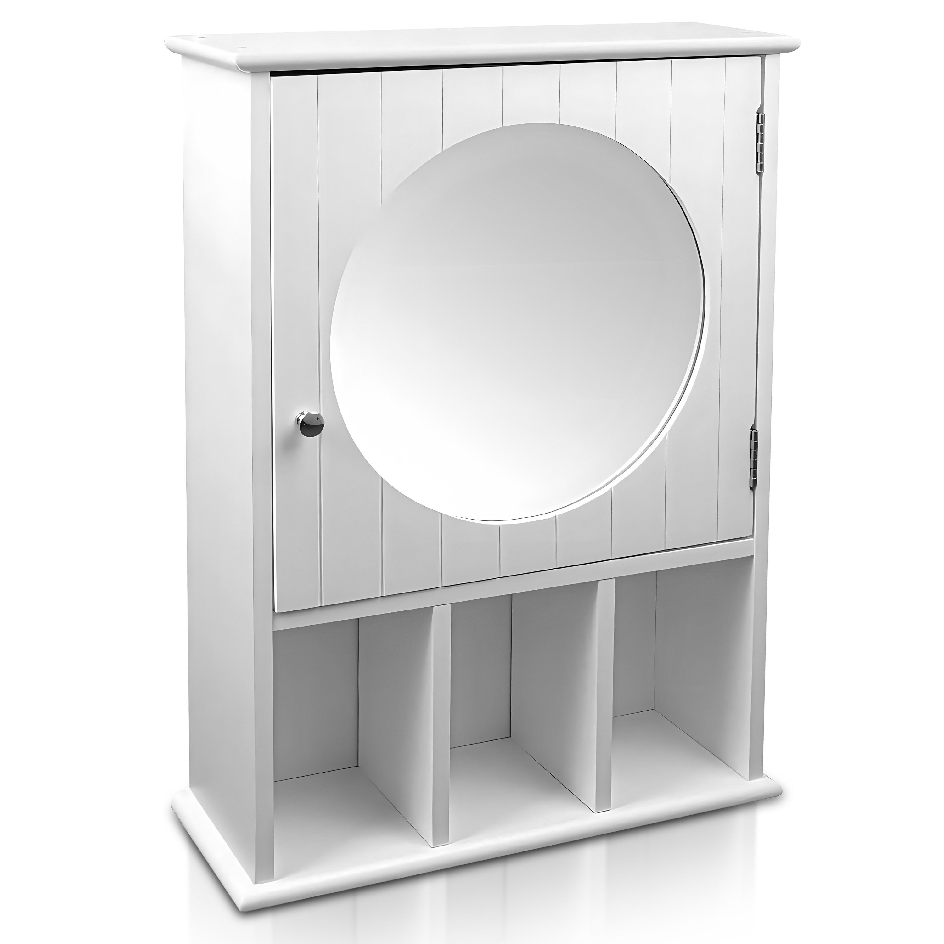 habeig Badezimmerspiegelschrank Badezimmerspiegelschrank Badschrank mit Tür 40x16x56cm Holz 56x40x16 cm