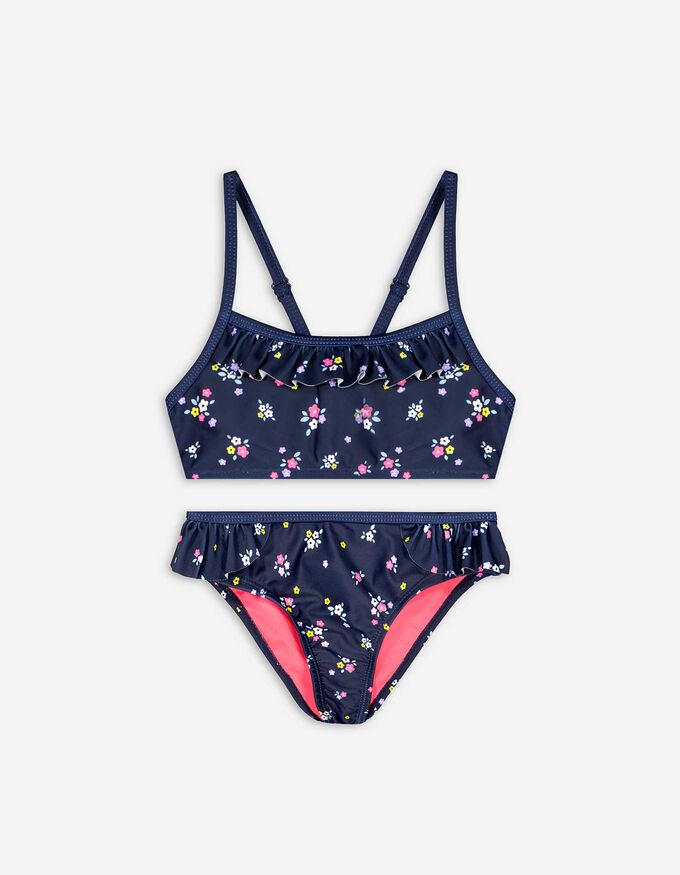 Set aus Bikinitop und Bikinislip - Volants
