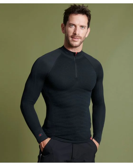 T-shirt col zippé Energy Thermolactyl 5 homme