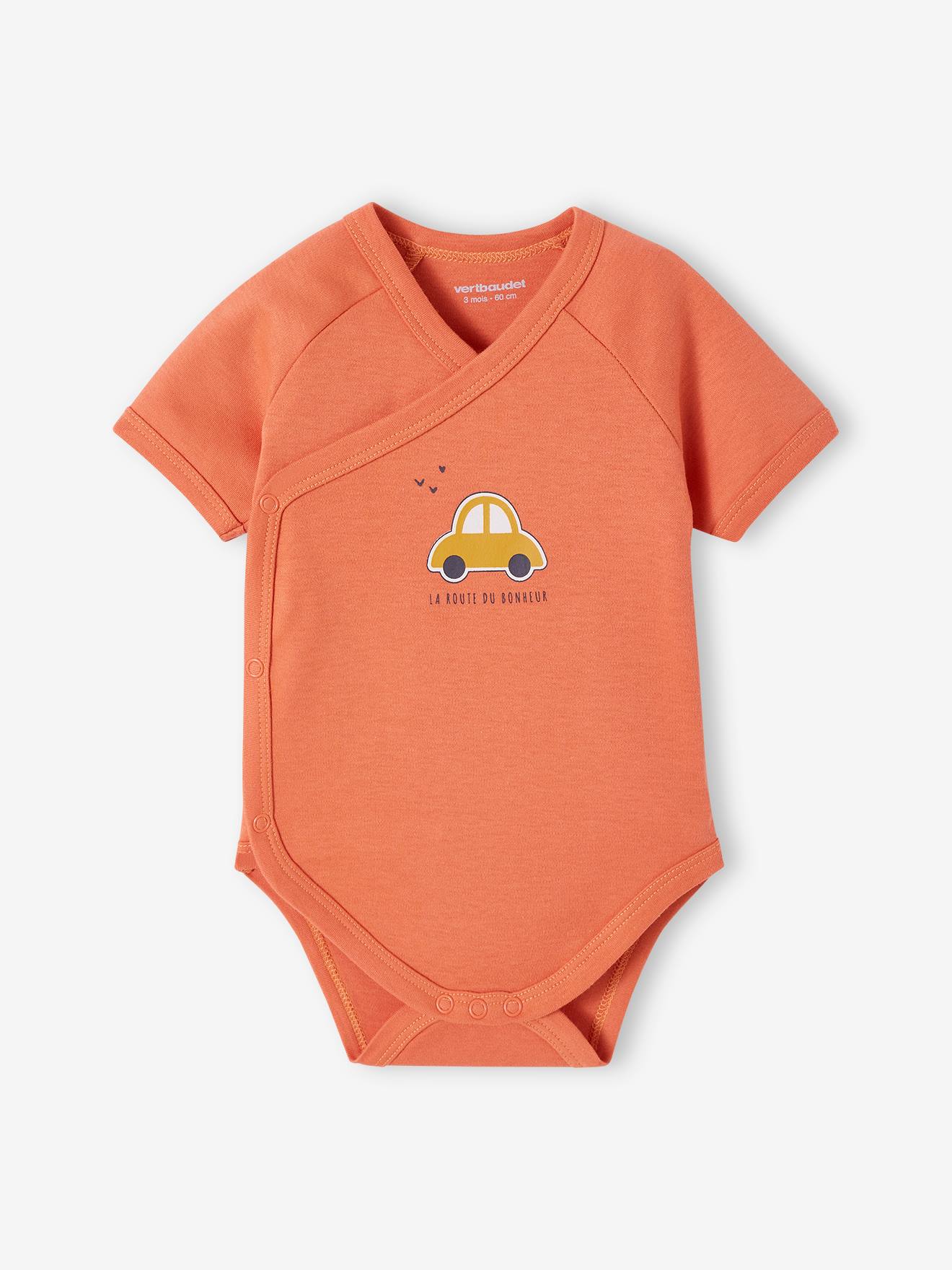 Vertbaudet 5er-Pack Baby Wickelbodys Bio-Baumwolle Oeko-Tex - himmelblau