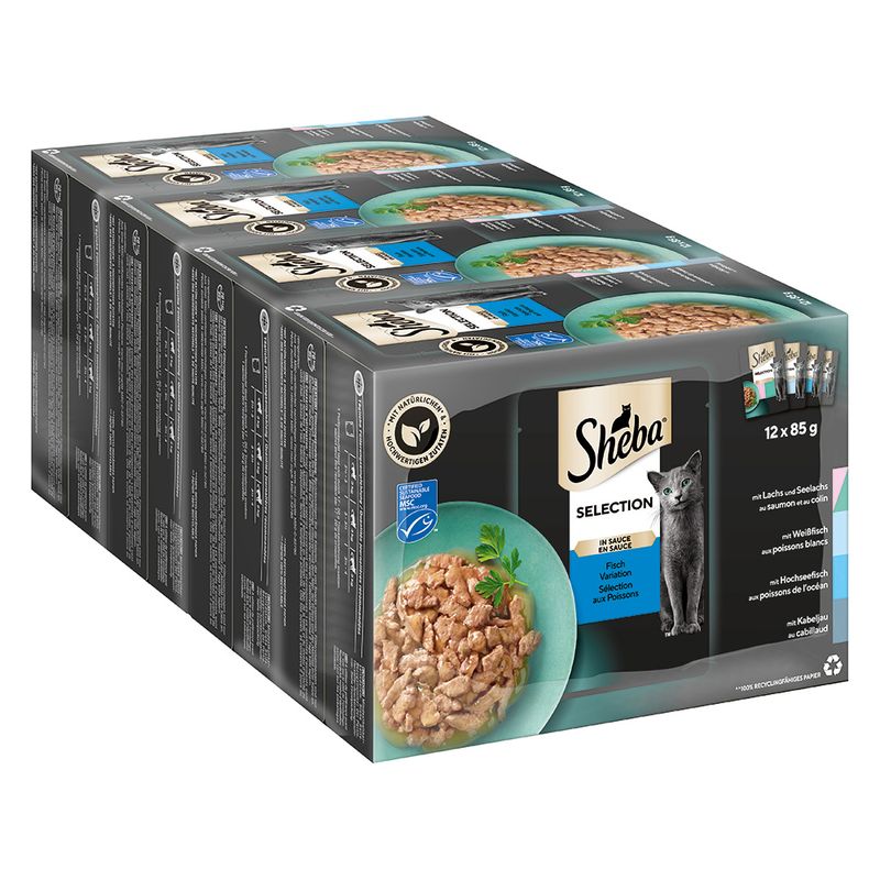 Sparpaket Sheba Varietäten Frischebeutel 48 x 85 g