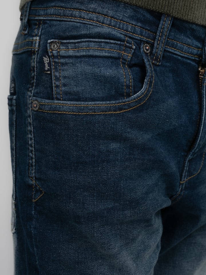 Petrol Industries Starling Straight Fit Denim Siku in Blau günstig kaufen