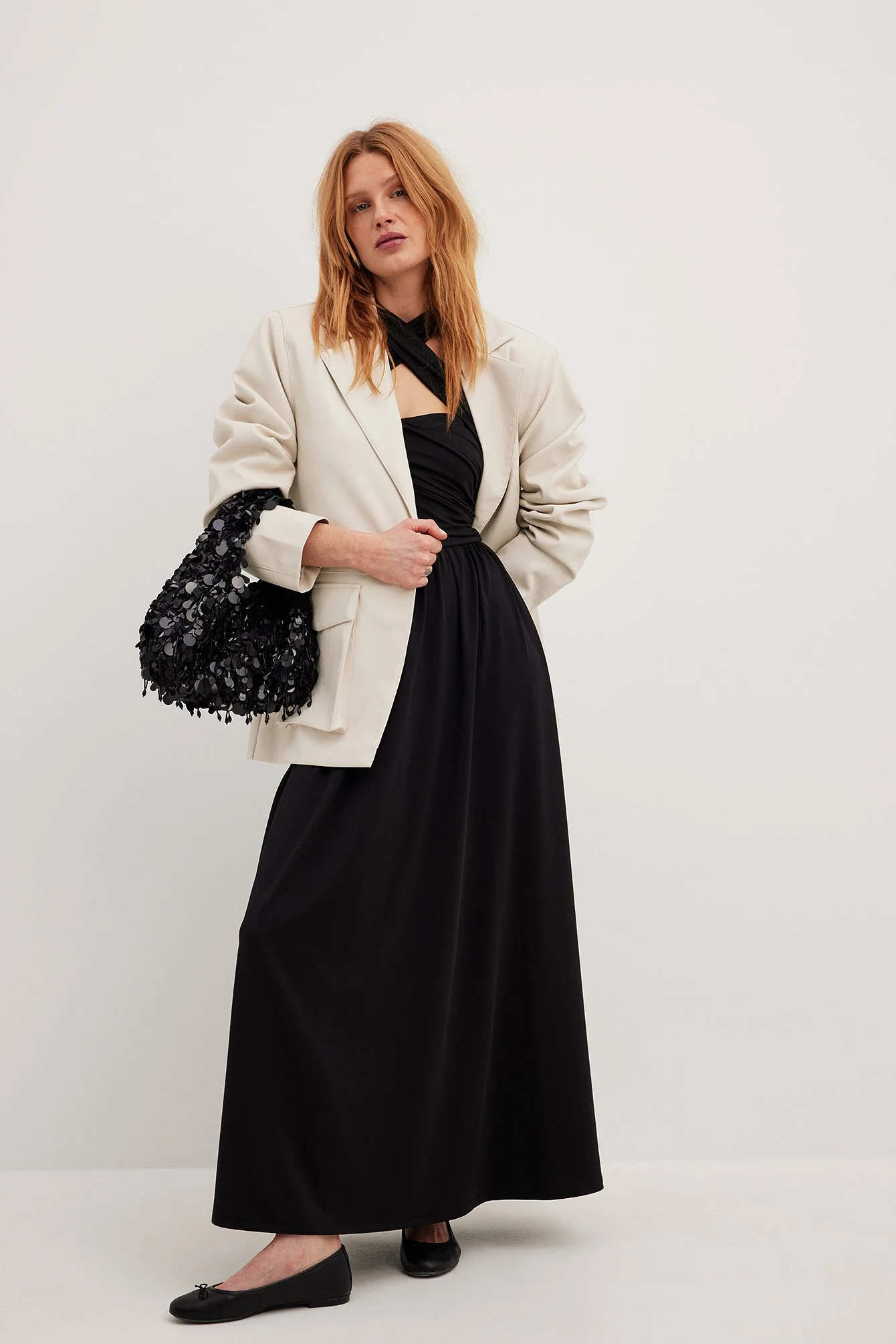 Gewickeltes Maxikleid