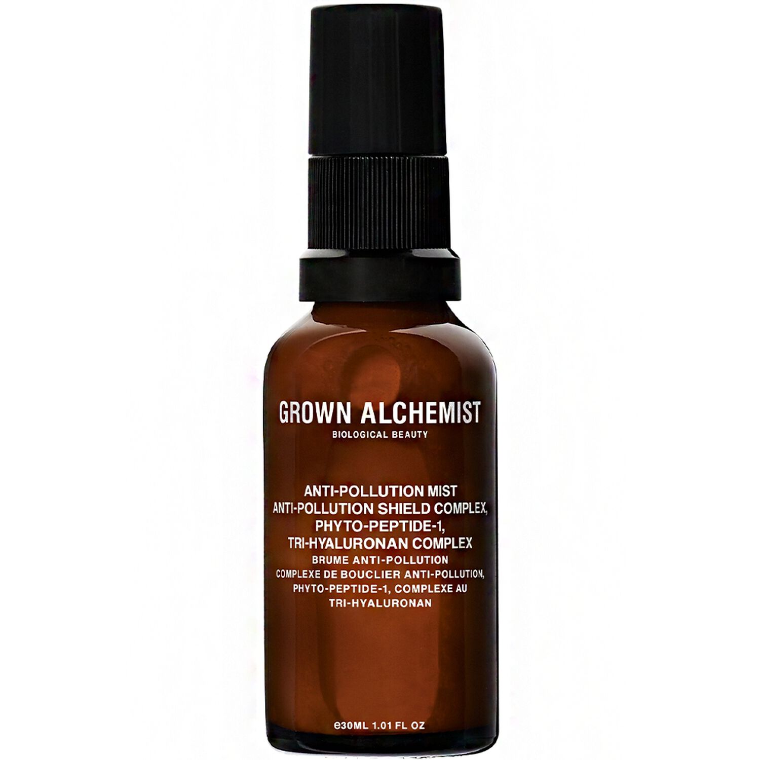Grown Alchemist Complexe Bouclier Anti-Pollution, Phyto-Peptide-1, Complexe Tri-Hyaluronane Brume Anti-Pollution 30 ml