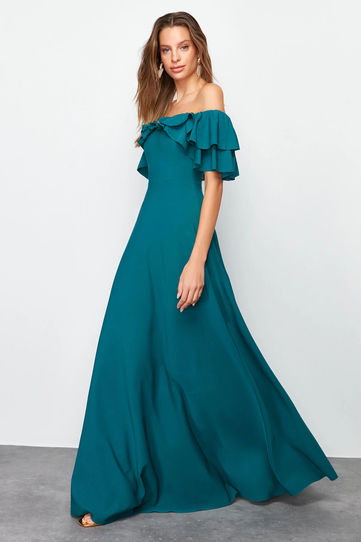 Trendyol Collection  Abendkleid & Abschlusskleid - Grün - A-Linie