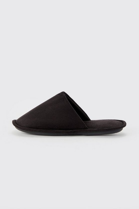 Velour-Hausschuhe