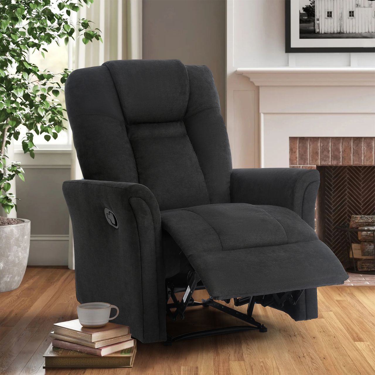 Happy Home Happy Home gepolsteter & verstellbare Relaxsessel HWP55-DGR dunkelgrau