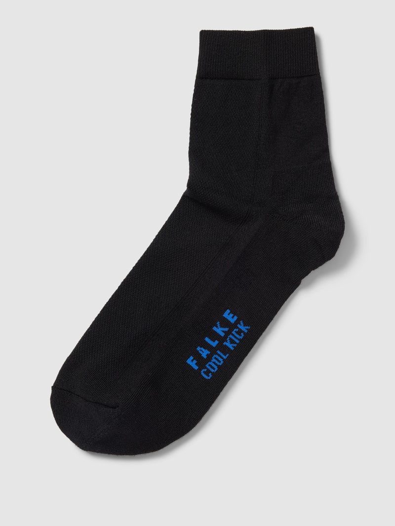Socken mit elastischem Rippenbündchen Modell 'Cool Kick' in schwarz