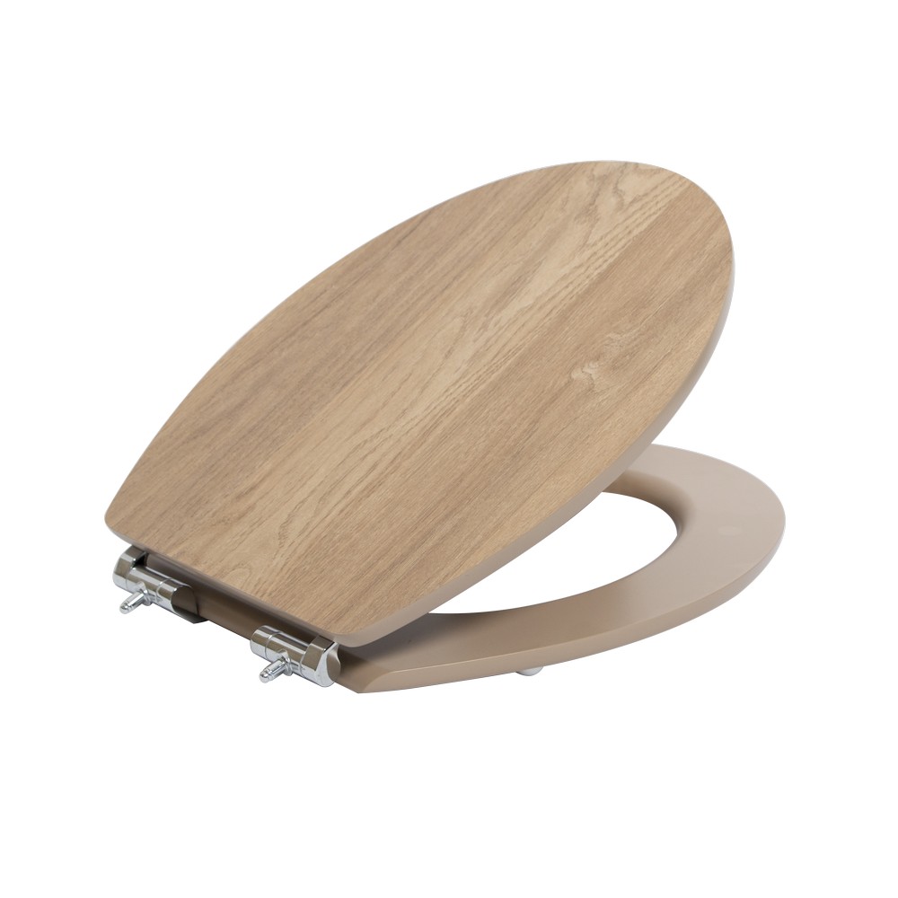 K&H Sanitary Duschwell MDF WC-Sitz Melamine - Holz