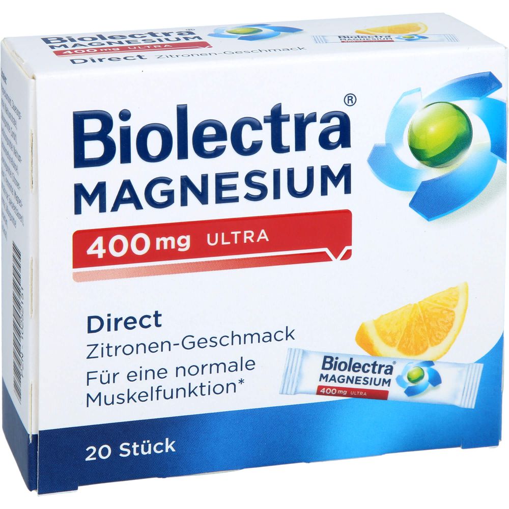 Magnesium 400 mg ultra Direct Zitrone