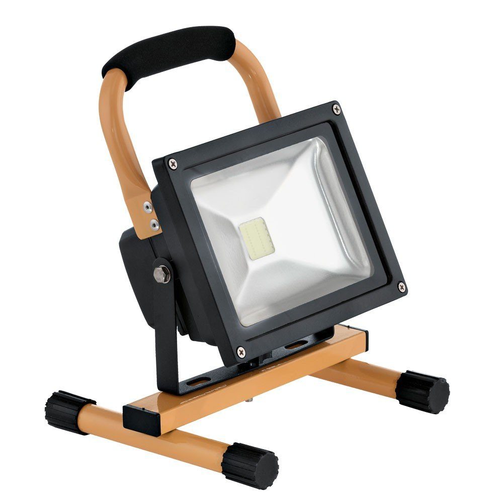 etc-shop Baustrahler, LED-Leuchtmittel fest verbaut, Kaltweiß, Tageslichtweiß, Baustrahler Flutlicht Werkstattleuchte LED Außenstrahler