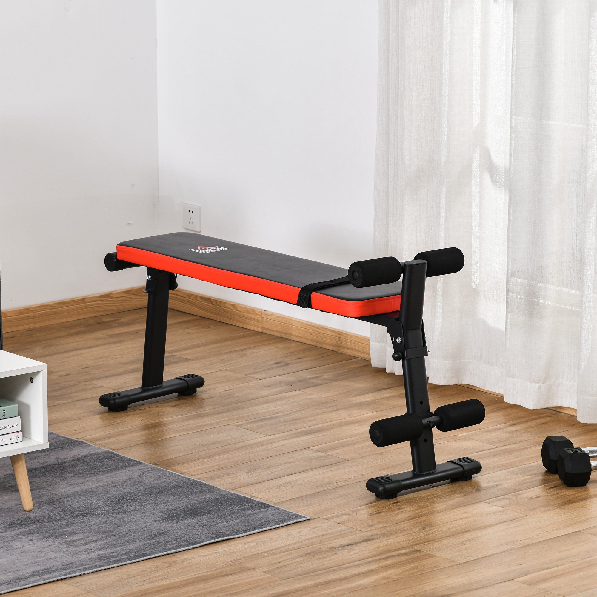 HOMCOM Hantelbank Sit-up-Bank multifunktional