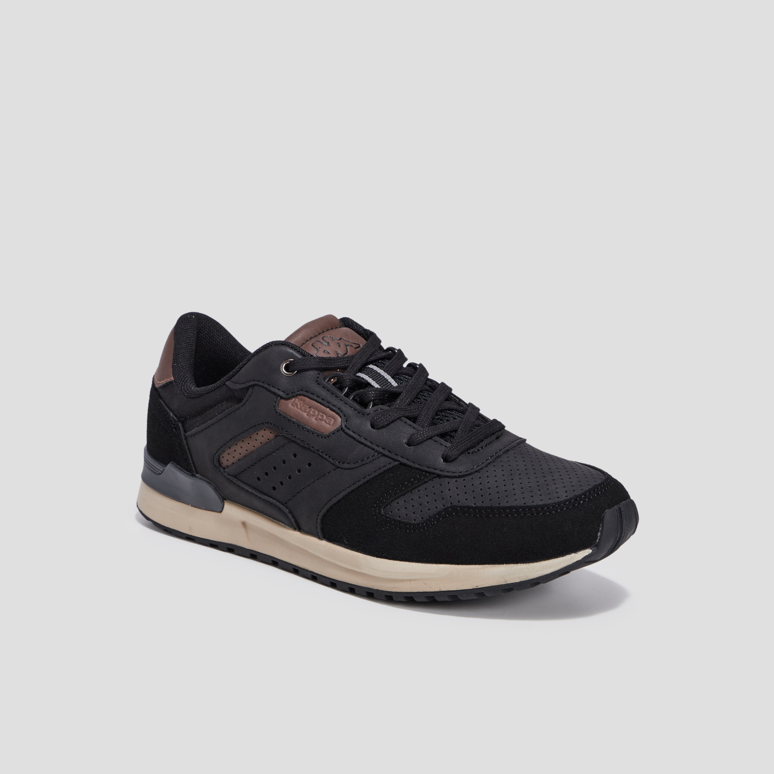 Runnings à lacets Kappa Midiano noir homme | La Halle
