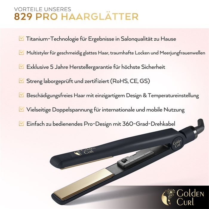 The Gold Titanium Plate Straightener