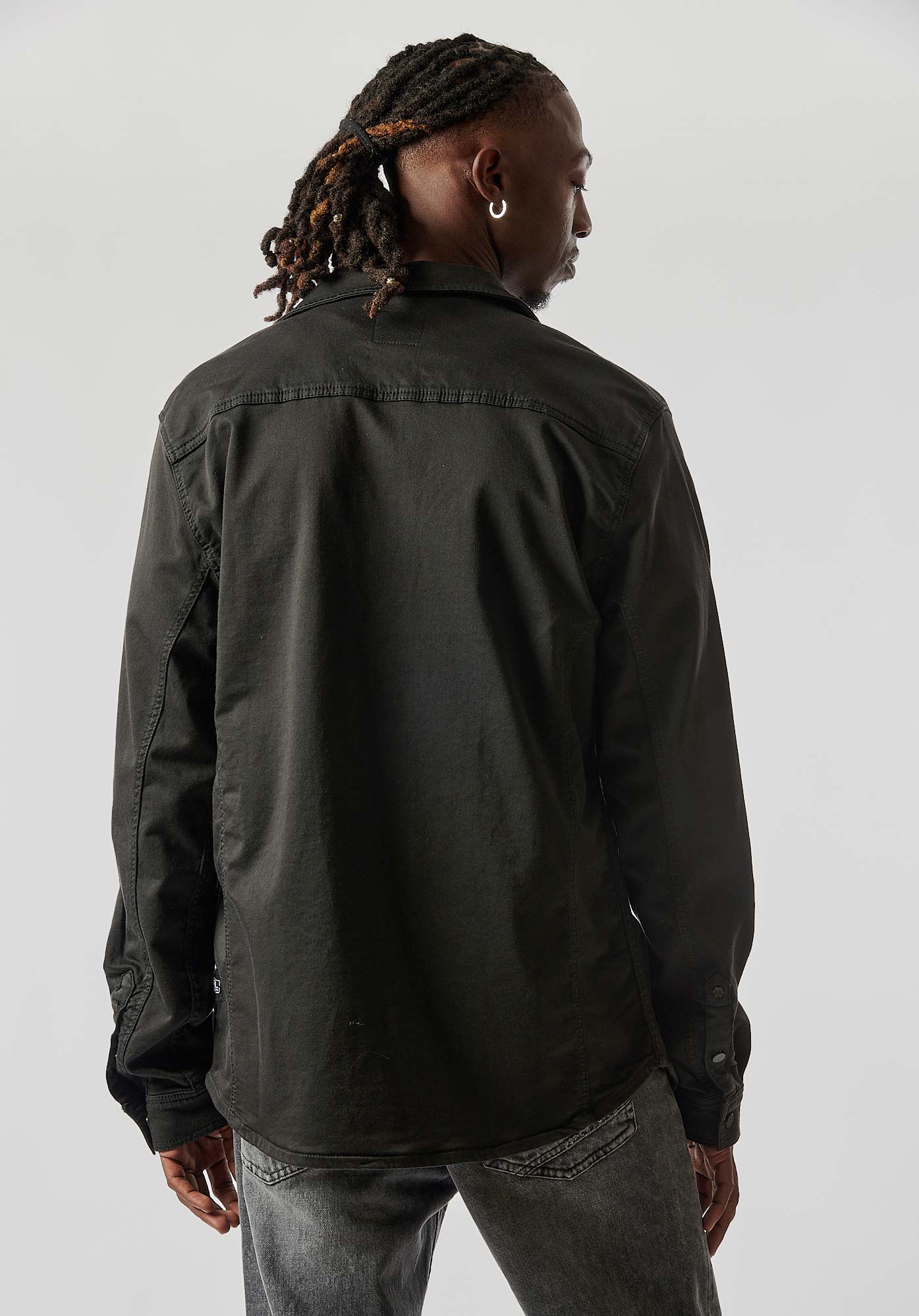 RINGO  Chemise en jean noire Homme
