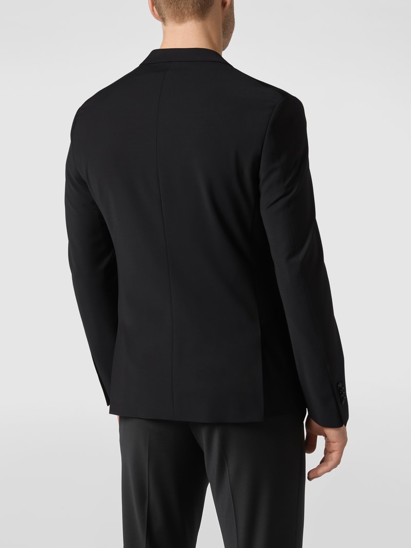Slim Fit 2-Knopf-Sakko mit Stretch-Anteil Modell 'CiCastello' - 'CIPOWERSTRETCH' in schwarz