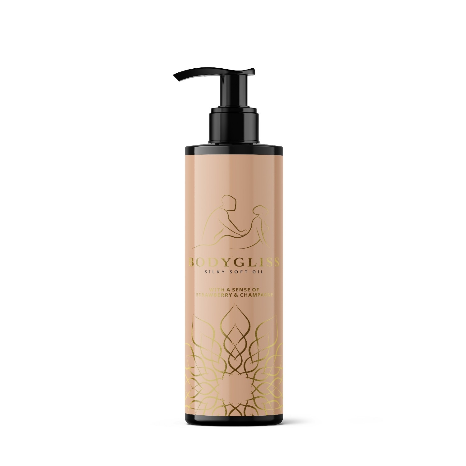 Massageöl und Gleitmittel in 1 Erdbeere & Champagner - 150 ml