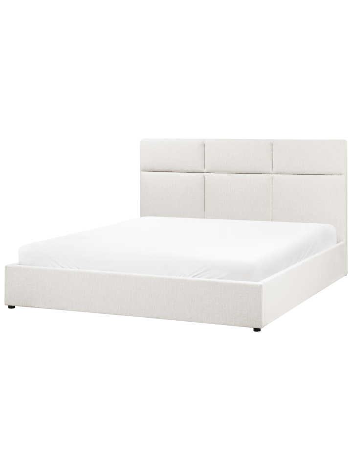 Beliani Doppelbett LAGORD in Weiß/Schwarz - (W) 180 x (H) 84 x (L) 214 cm günstig kaufen onesize