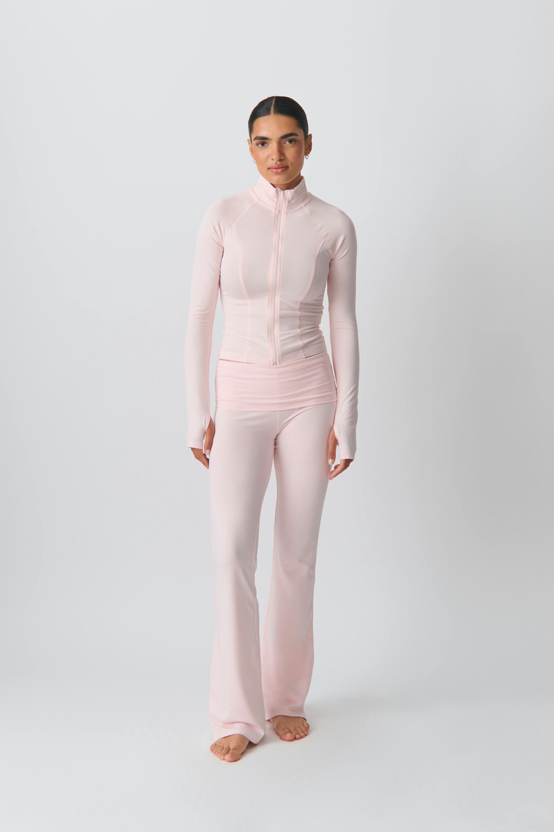 Soft touch zip jacket