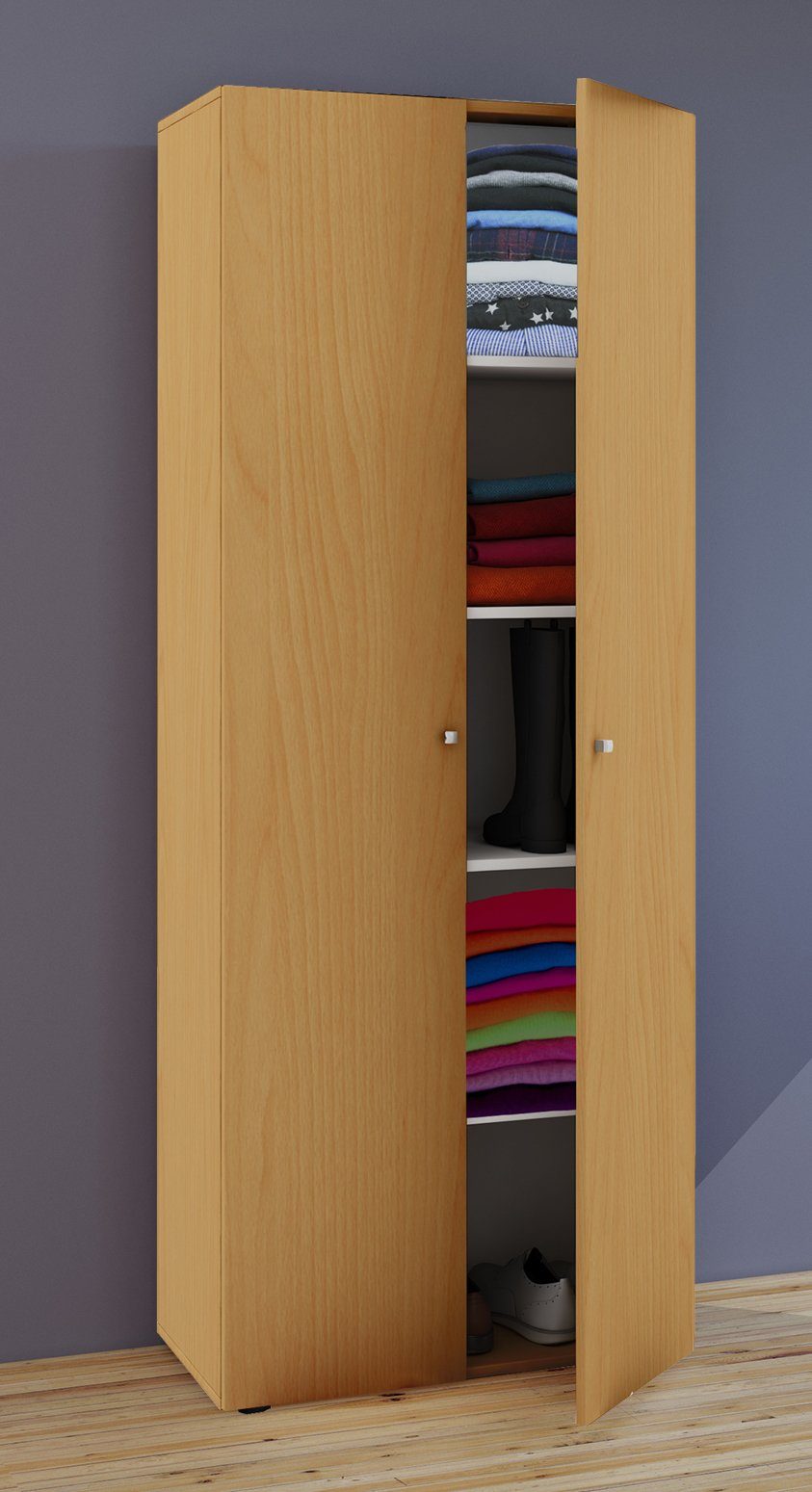 VCM Kleiderschrank Kleiderschrank Jugendschrank Vandol Drehtüren (1-St)