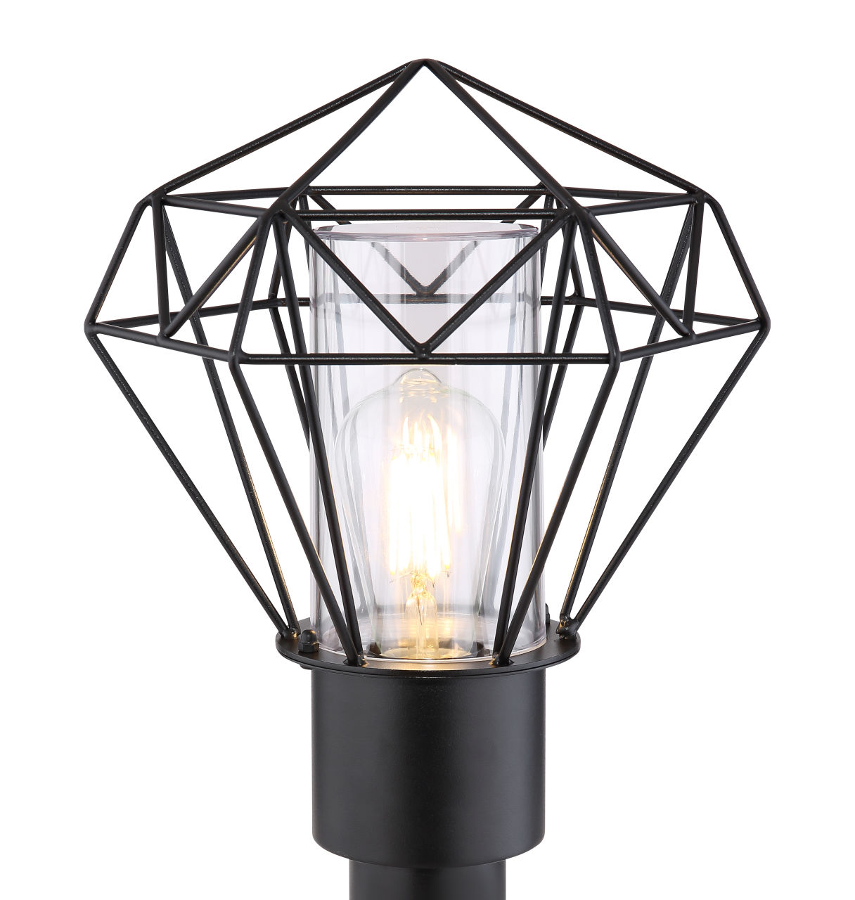 Globo Lighting - HORACE - Außenleuchte Edelstahl schwarz, 1x E27 LED