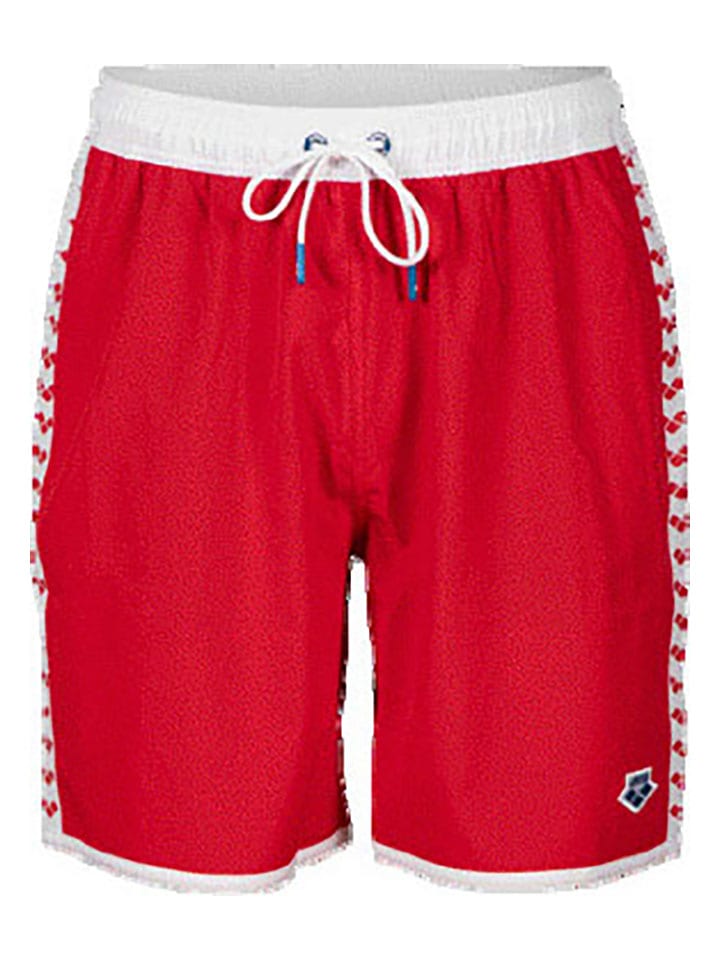 Arena Badeshorts in Rot/ Weiß günstig kaufen