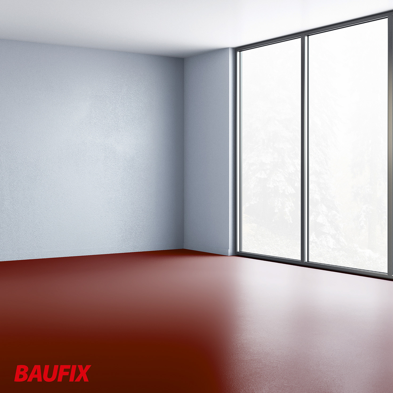 Baufix Boden-Flüssigkunststoff 5 l, rotbraun - 2er Set